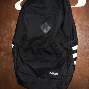BLACK THREE POCKET ADIDAS BACKPACK